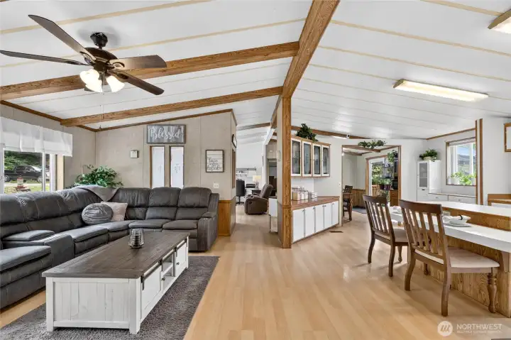 Family Room and Kitchen