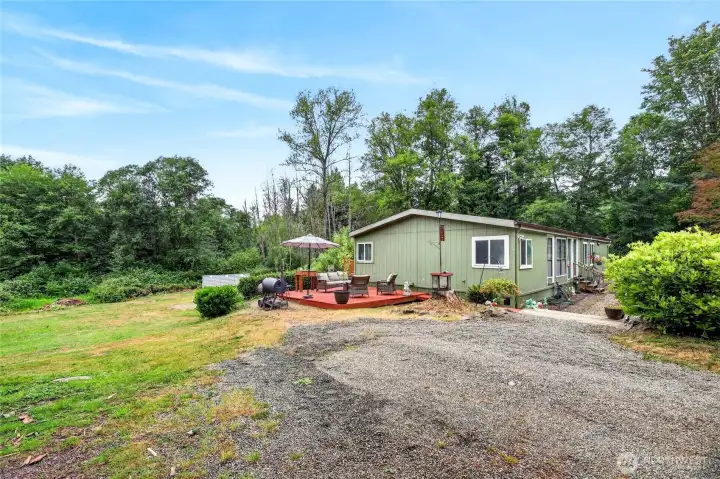Side Yard and Parking