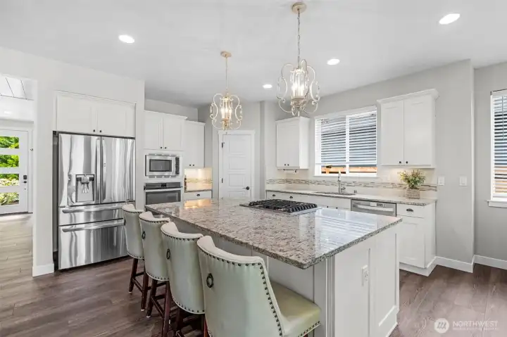 Breakfast Bar with storage on two sides