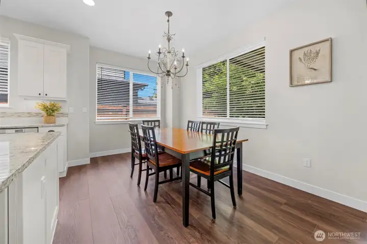 Space for a full size dining table