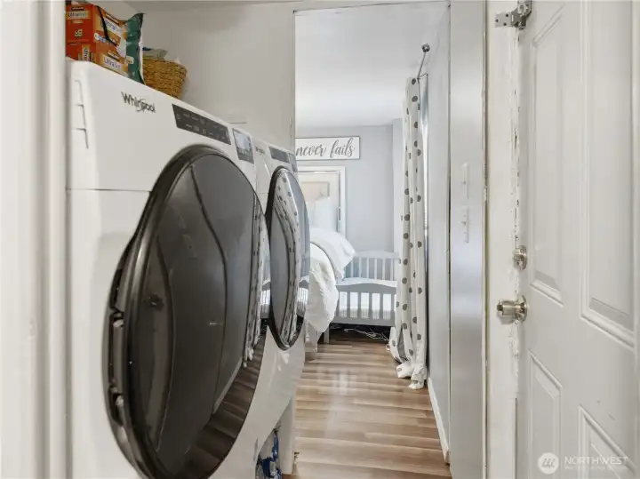Laundry area conveniently located within the home. Laundry area conveniently located within the home.