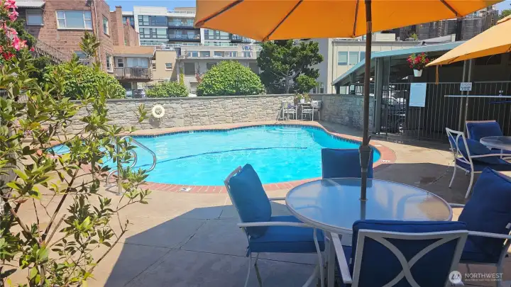 Pool with furniture