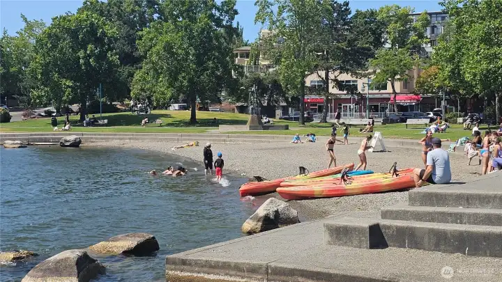Next door beach with water rentals