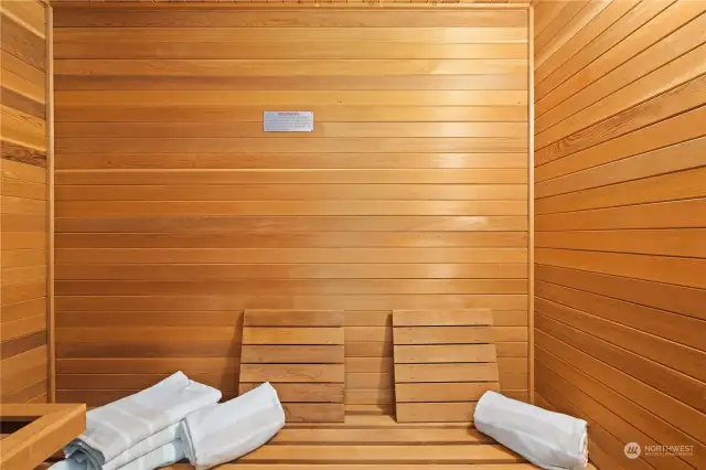 Primary bath features a sauna.