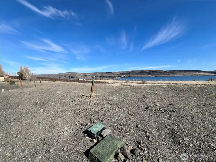 Utilities are in the street for the lot!