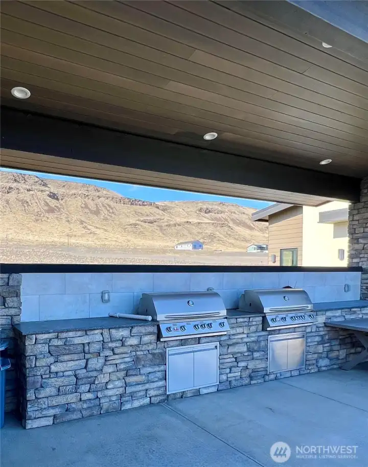 Covered grilling station!