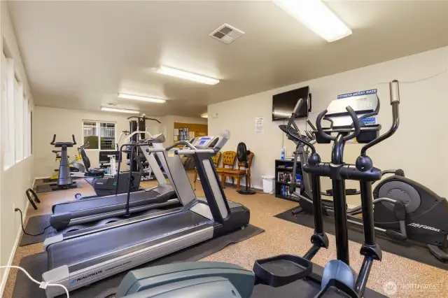 Clubhouse exercise room.