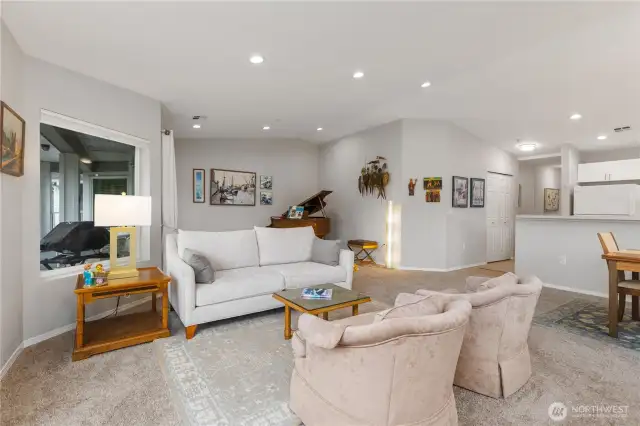 Entertain effortlessly in the living area open floor plan.