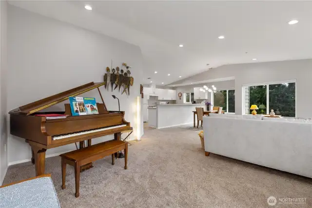 Spacious living area.