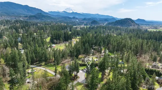 Aerial showing off Mt Rainier, the area and more!