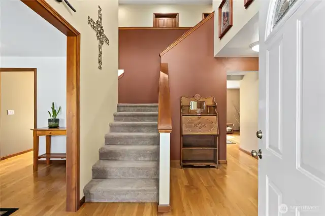 Entry to home, main staircase