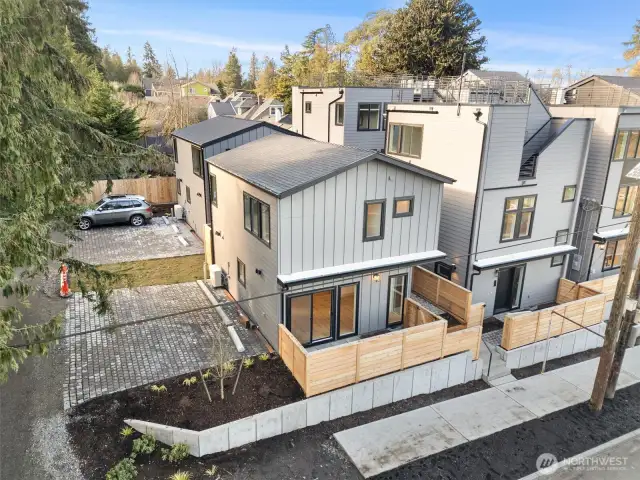 9819 15th Ave NE. Detached 2BR, 1.75BA two level home with private fenced yard.