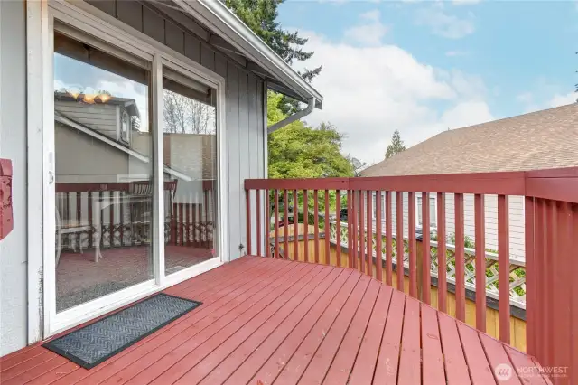 Sliding Door with Large Deck