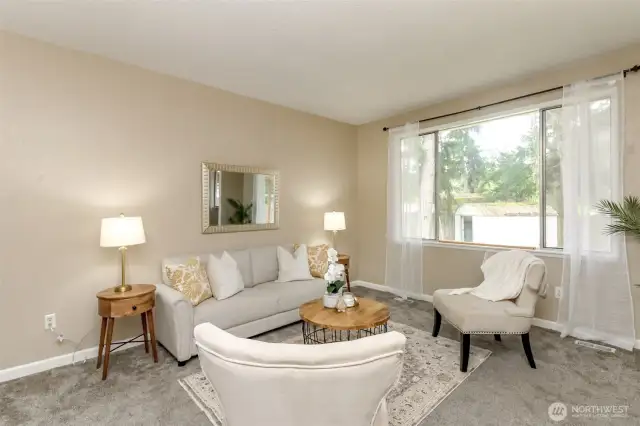Another angle of the large living room.