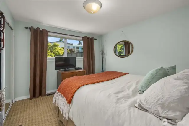 Secondary Bedroom #2 also overlooks the backyard.
