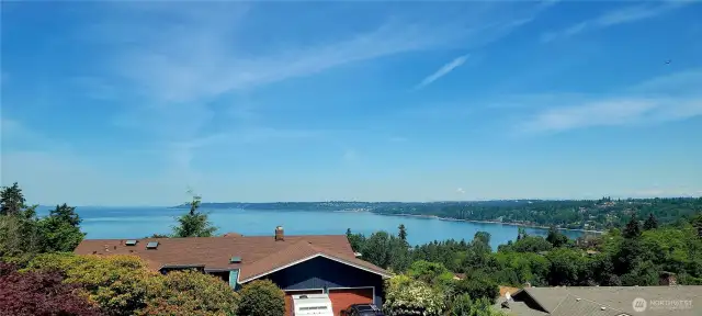 Standing right in front of the window, and this photo doesn't capture the full scale and beauty of the view.