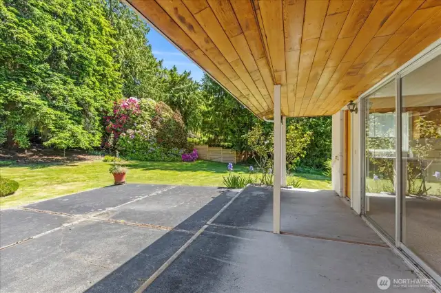 Covered back patio