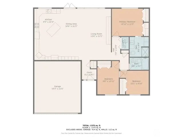 This thoughtfully laid-out Rambler offers a seamless flow from room to room, perfect for both everyday living and entertaining. At the heart of the home is an open-concept kitchen, dining area, and living room. The private primary suite features dual closets and nearby bath access, while two additional bedrooms share a full hall bath. A central laundry room and attached garage add everyday ease to this functional floor plan. Garage has been beautifully finished so you'll be greated with perfection from the moment you come home.