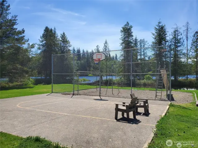 Community basketball court