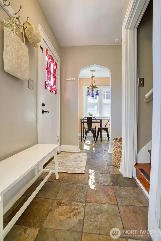 Cute mud room.