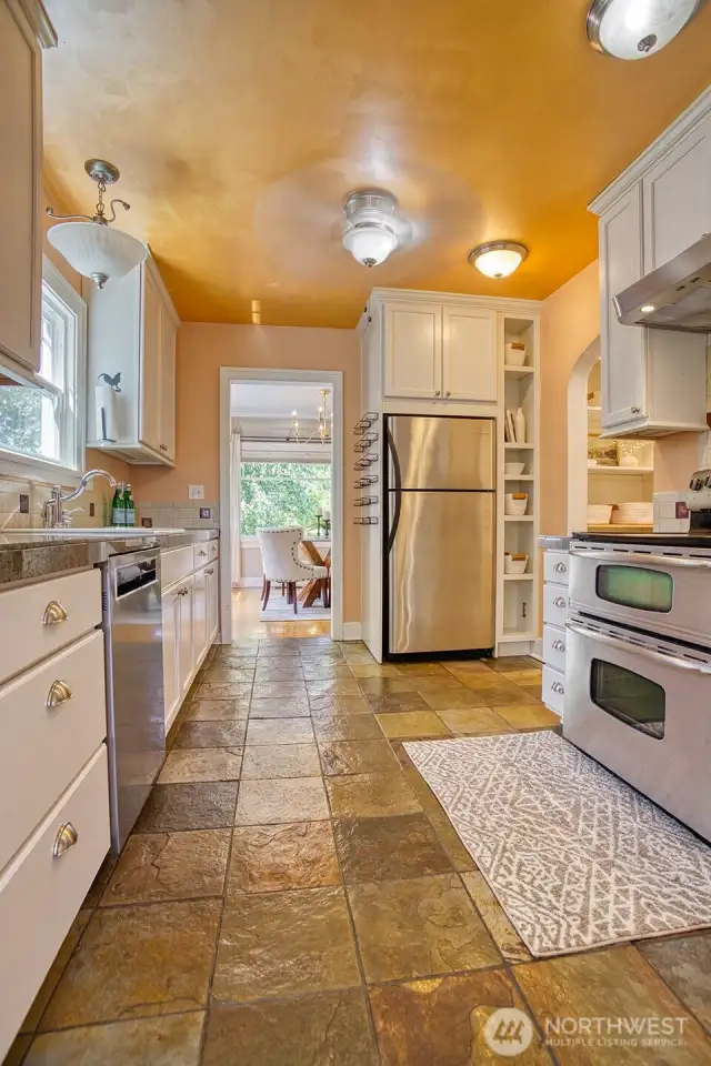 Kitchen has updated appliances.