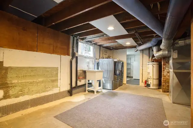 Tidy basement.