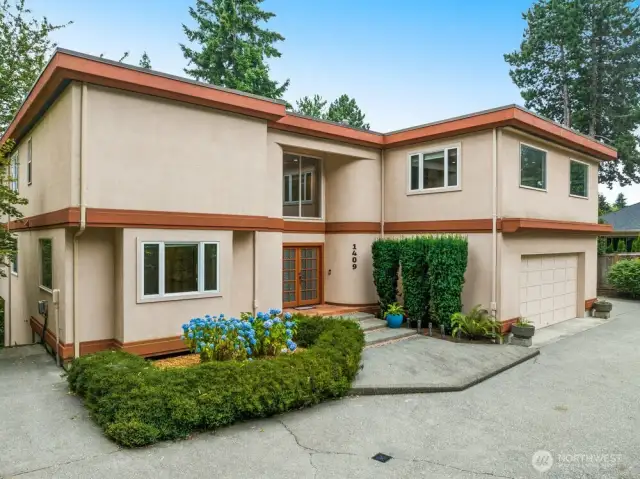 Beautiful private home at the top of the hill. This home is not visible from street.