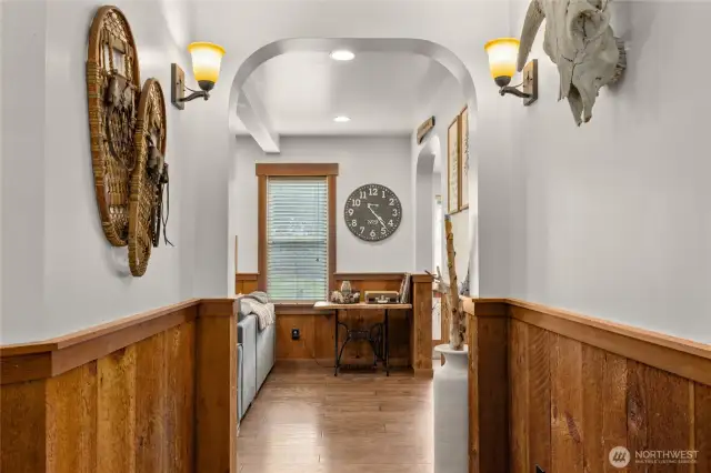 Hallway leading into the living room