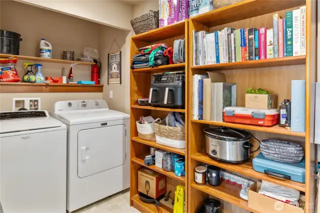 Pantry/ Laundry room off the kitchen