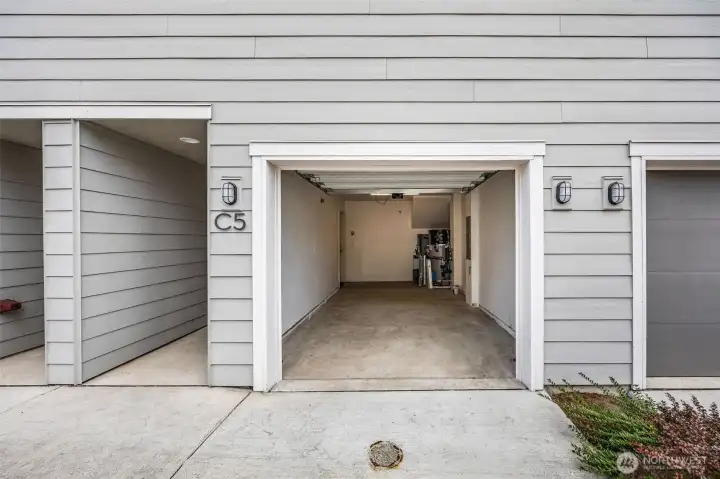 one car garage plus storage