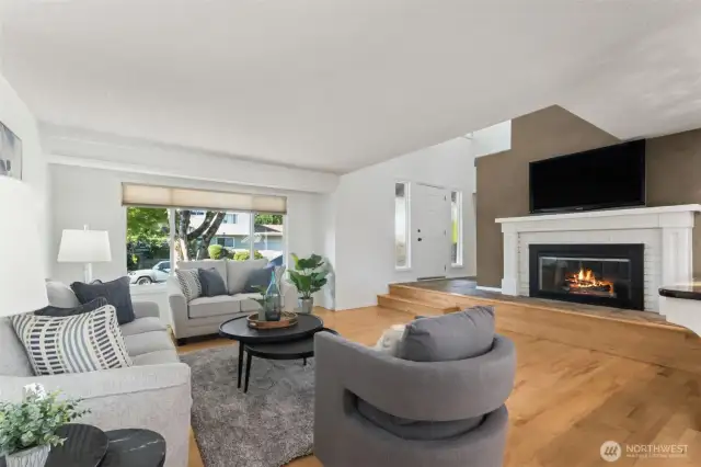 You will appreciate the gas fireplace on when the cooler days arrive!