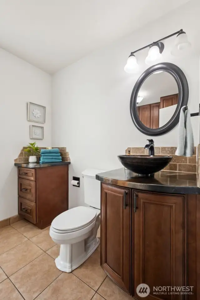 Main floor half bath