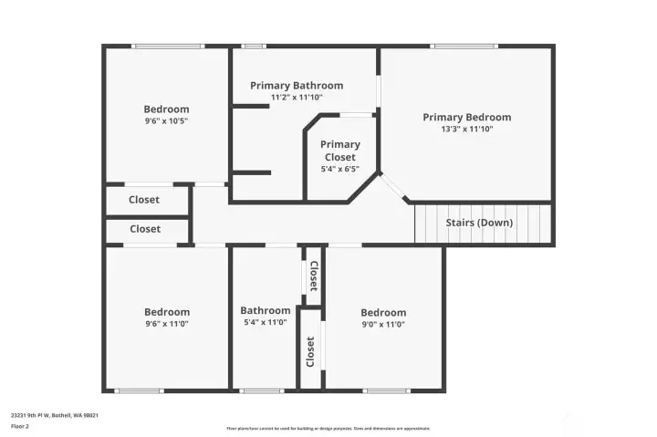 Upstairs layout.