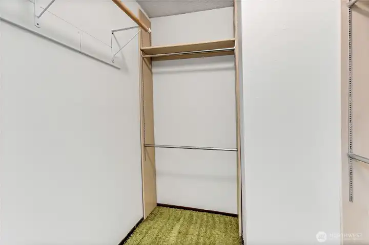 Primary walk in closet