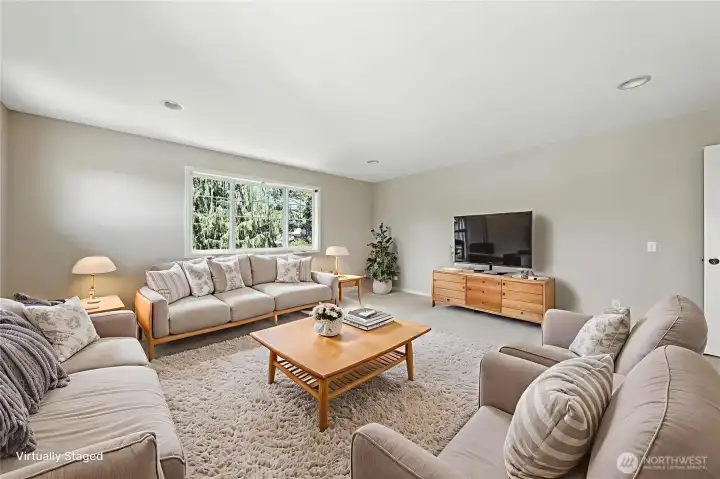 Upstairs Living Room. Virtually Staged