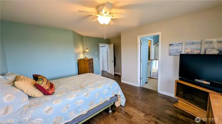Primary bedroom with ocean views