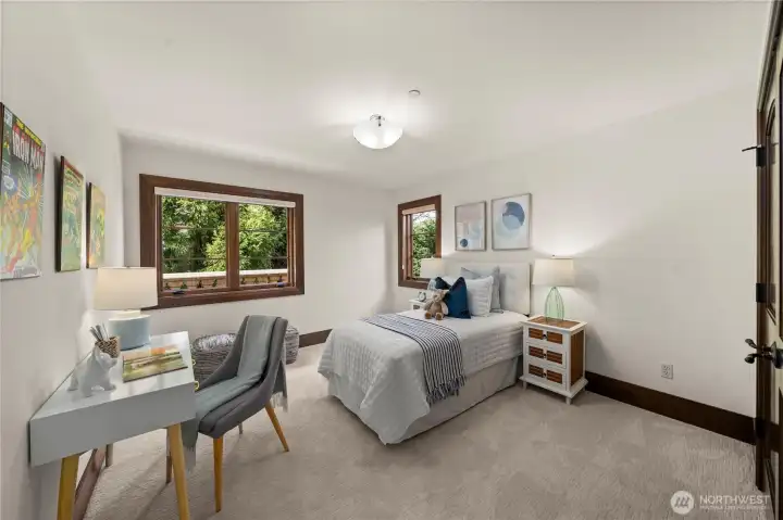 Private bedroom suite within the guest wing, ideal for guests or extended stays.