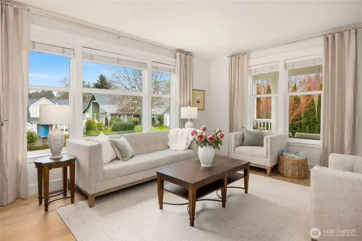 This photo shows the covered front porch entry.