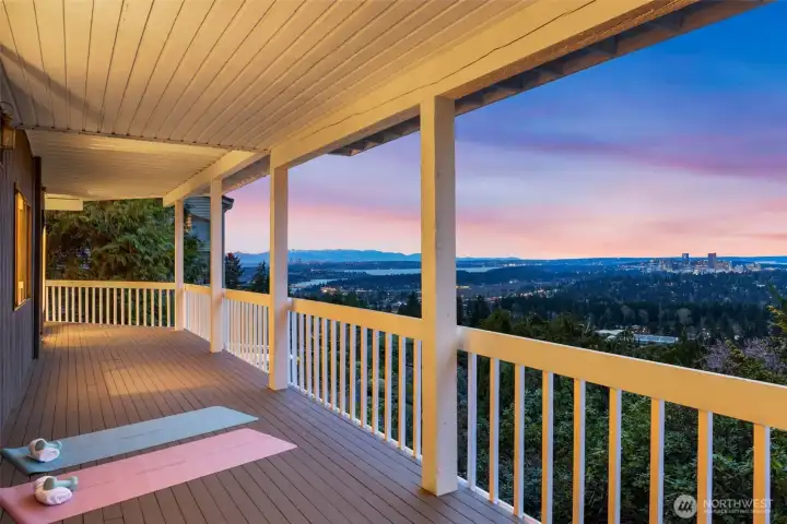 View from lower deck couldn't get any better!