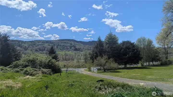 This view is from the front porch picture perfect!! The nearest freeway is 30 minutes away.