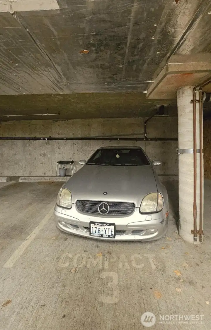 One secure parking spot.