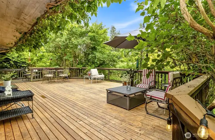 One deck leads to another, 5 seating areas and still all this space! One deck leads to another, 5 seating areas and still all this space!