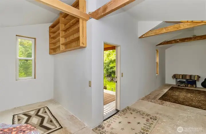 Inside with the exposed beams, solar power is ready for your vision Inside with the exposed beams, solar power is ready for your vision