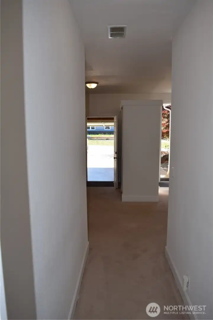 Garage on left, Front Door on right