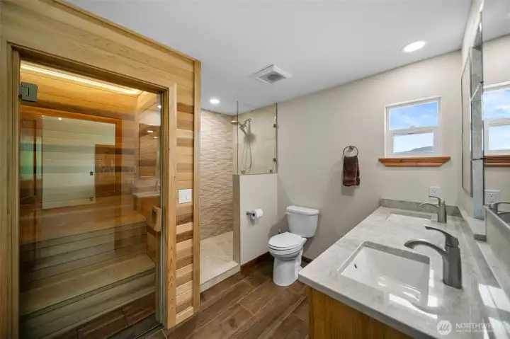 ADU Bathroom with Sauna