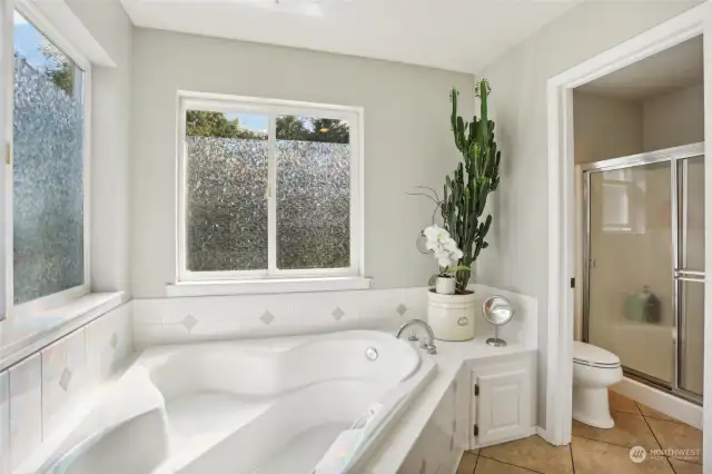 soaking tub for relaxing after a long day