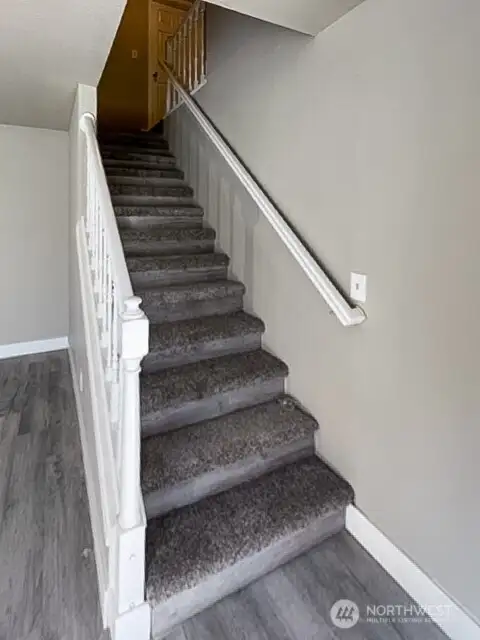 Unit A staircase.