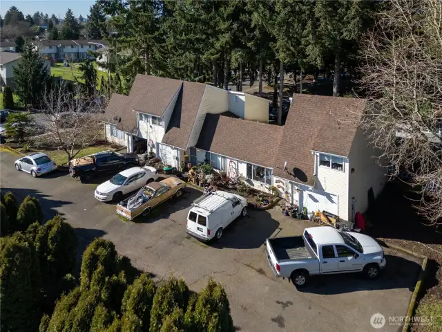 Each unit has its own garage + plenty of extra parking.