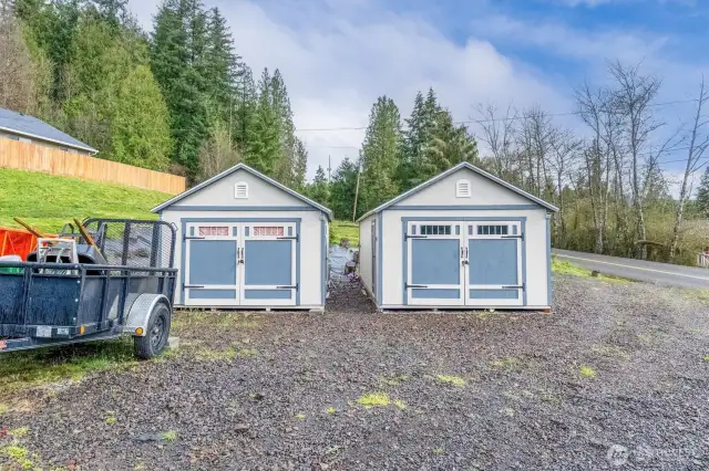 12x24 Shed's 2 and 3 W/ Power