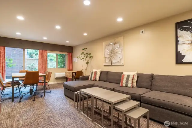 Owner's lounge and media room.